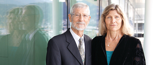 Professor Dr. Erwin Hochmair (links) und Dr. Ingeborg Hochmair