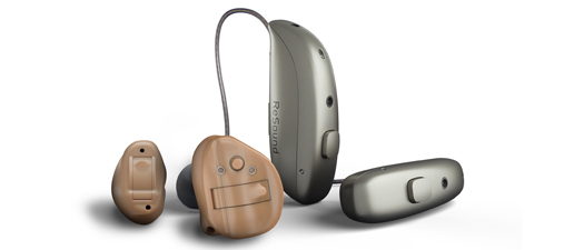 Bildbeschreibung: Hörgerät aus der Produktfamilie ReSound Savi mit neuen In-dem-Ohr(IdO)- Hörsystemen