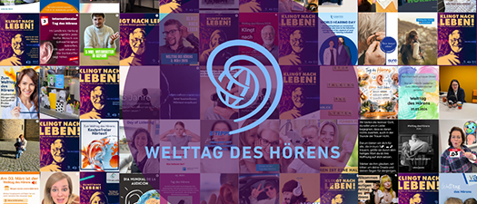Das Foto zeigt die Flyer zum Tag des Hörens des BVHI